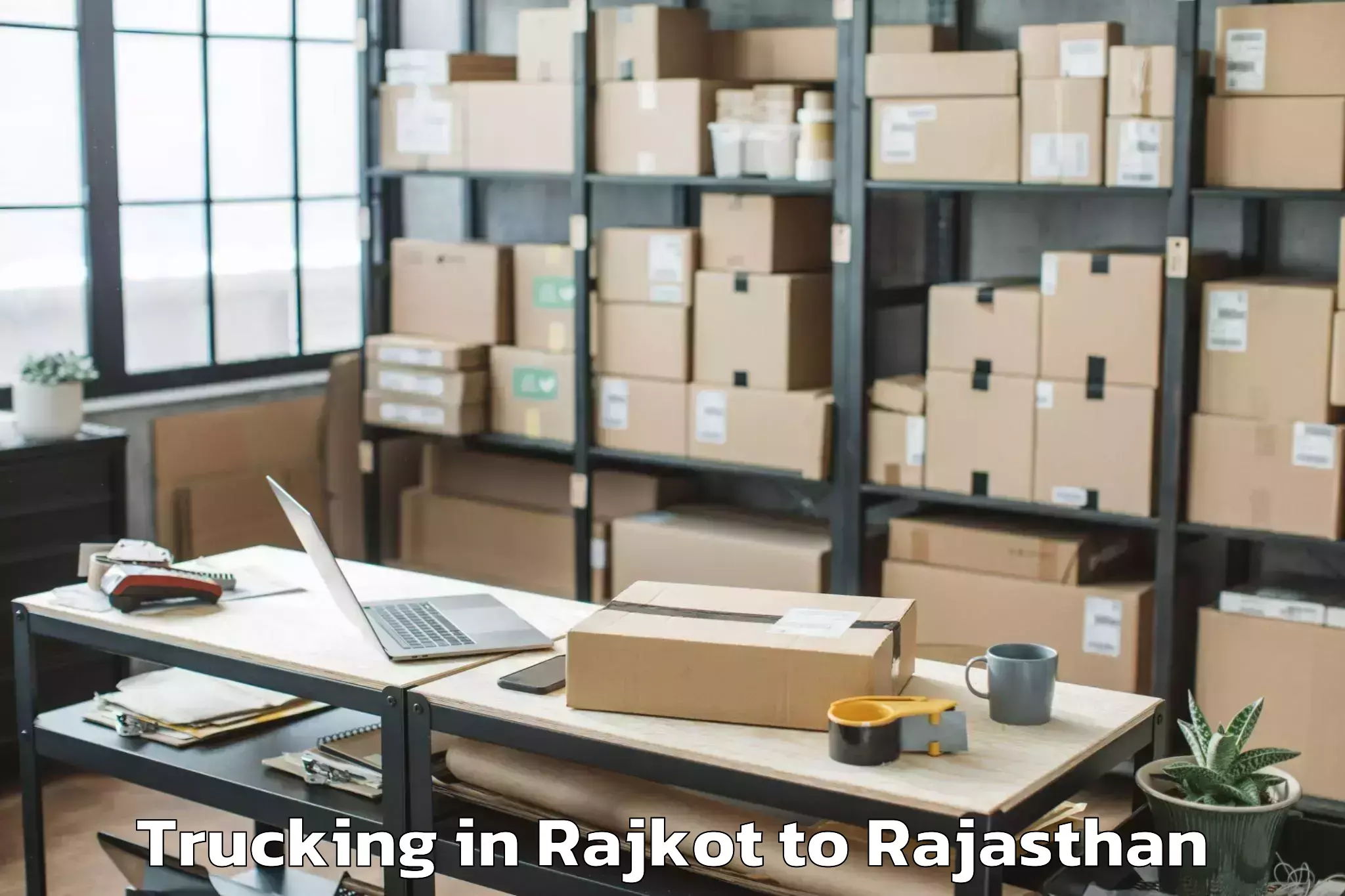 Reliable Rajkot to Bagora Trucking